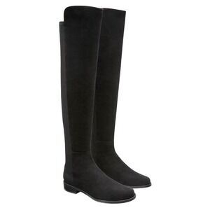 Stuart Weitzman 5050 Black Suede Over The Knee Boots US 5.5B EU 36